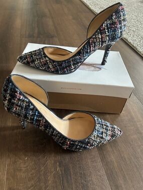 Jessica Simpson Multicolor Tweed Pointed-Toe Pumps